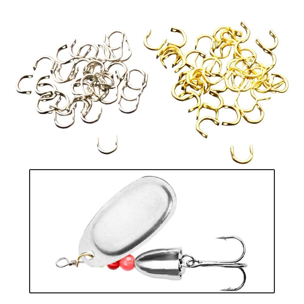 Set of 100 Spinnerbait Clevises for Fishing Lures Components