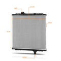 OE Style Aluminum 2-Row Cooling Radiator for Peterbilt 365/Kenworth T800 (2008–2015)
