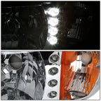 Chrome Housing Amber Corner Headlights with LED DRL for Dodge Ram Pickup (1994–2002)