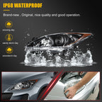 Pair Headlight Assemblies for Mazda 3 (2010–2013) Black with Amber