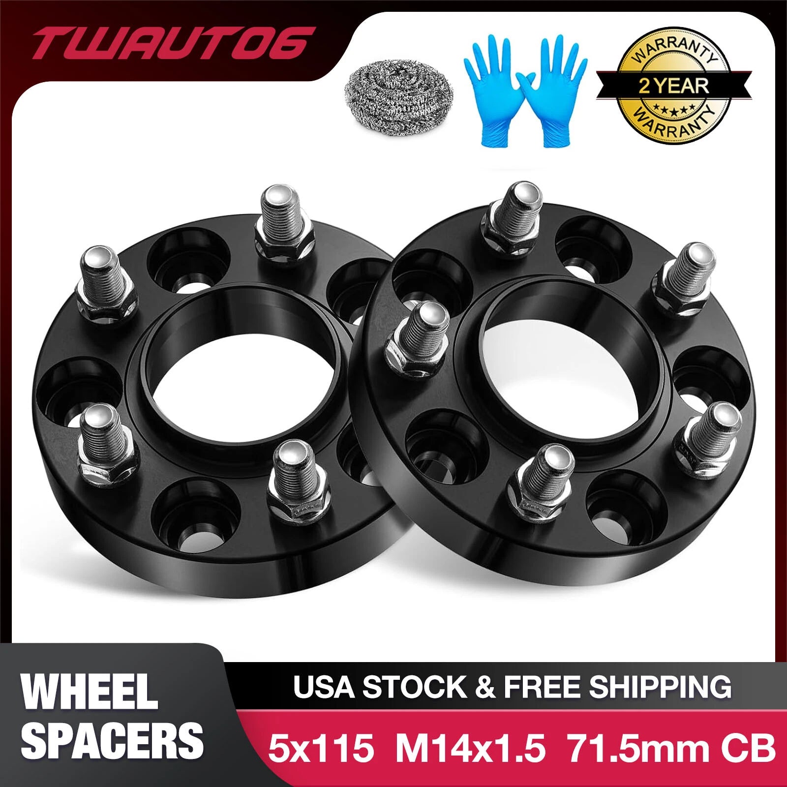 2PCS 1 Inch Hubcentric Wheel Spacers for Dodge Charger (2006–2019)