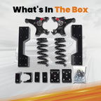 5/6" Drop Kit Spindle + Coils + Flip + C Notch for Chevy GMC C1500 (1988–1998)