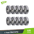 Set of 10 Deep Groove Ball Bearings for R18 (1-1/8" x 2-1/8" x 1/2")