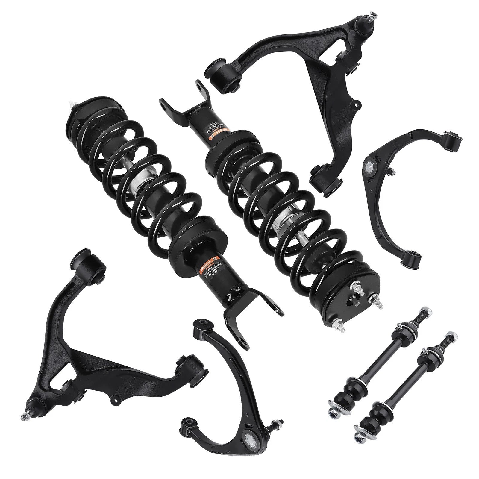 Set of 8 Suspension Front Strut with Control Arm for Ram 1500 (2009–2018)