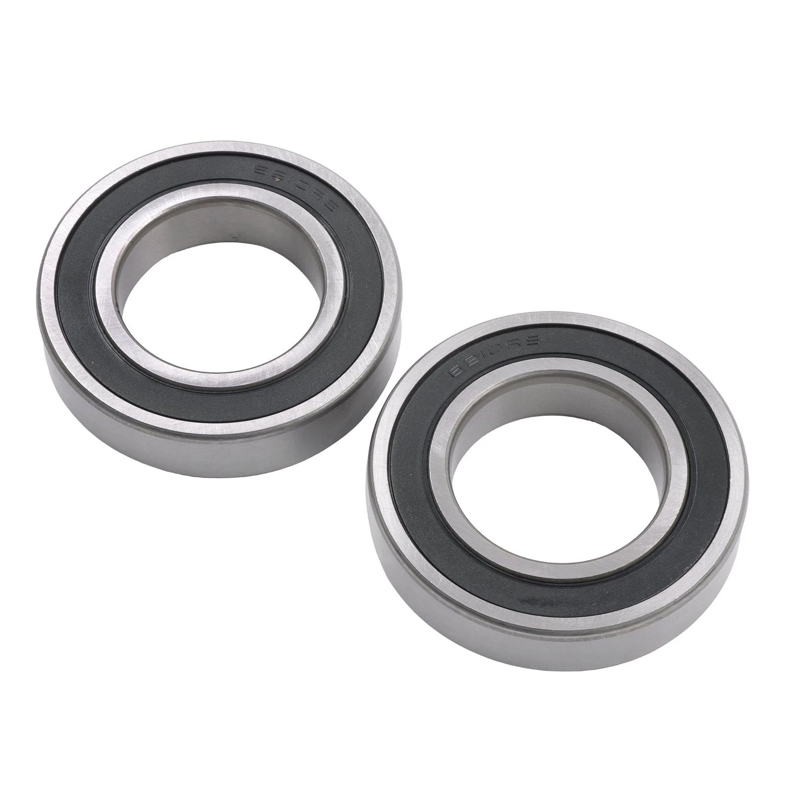 Set of 2 Rubber Sealed 6210-2RS C3 Bearings for Industrial Use (50x90x20mm)