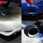 Burnt Blue Titanium Exhaust Muffler Tip for Universal Fit