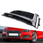 Left Front Bumper Fog Light Grille Cover for Audi S5 A5 (2018–2019)