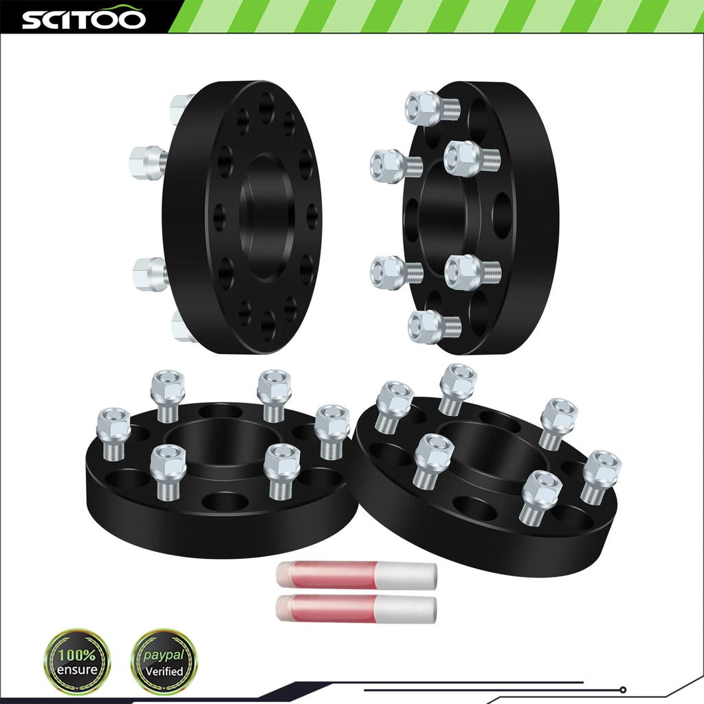 4X 1.25" Hubcentric Wheel Spacers 6x5.5 for Silverado Sierra 1500 (2007–2023)