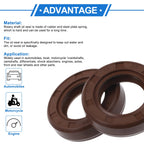 2X Oil Seal Rotary Shaft Seal   17x28x7mm FKM Rubber