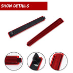 2X Red Rear Bumper Side Marker Light Reflectors for Cadillac CTS (2008–2013)