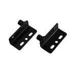 Set of 2 Pivot Hinges for Cabinet Doors (Black)
