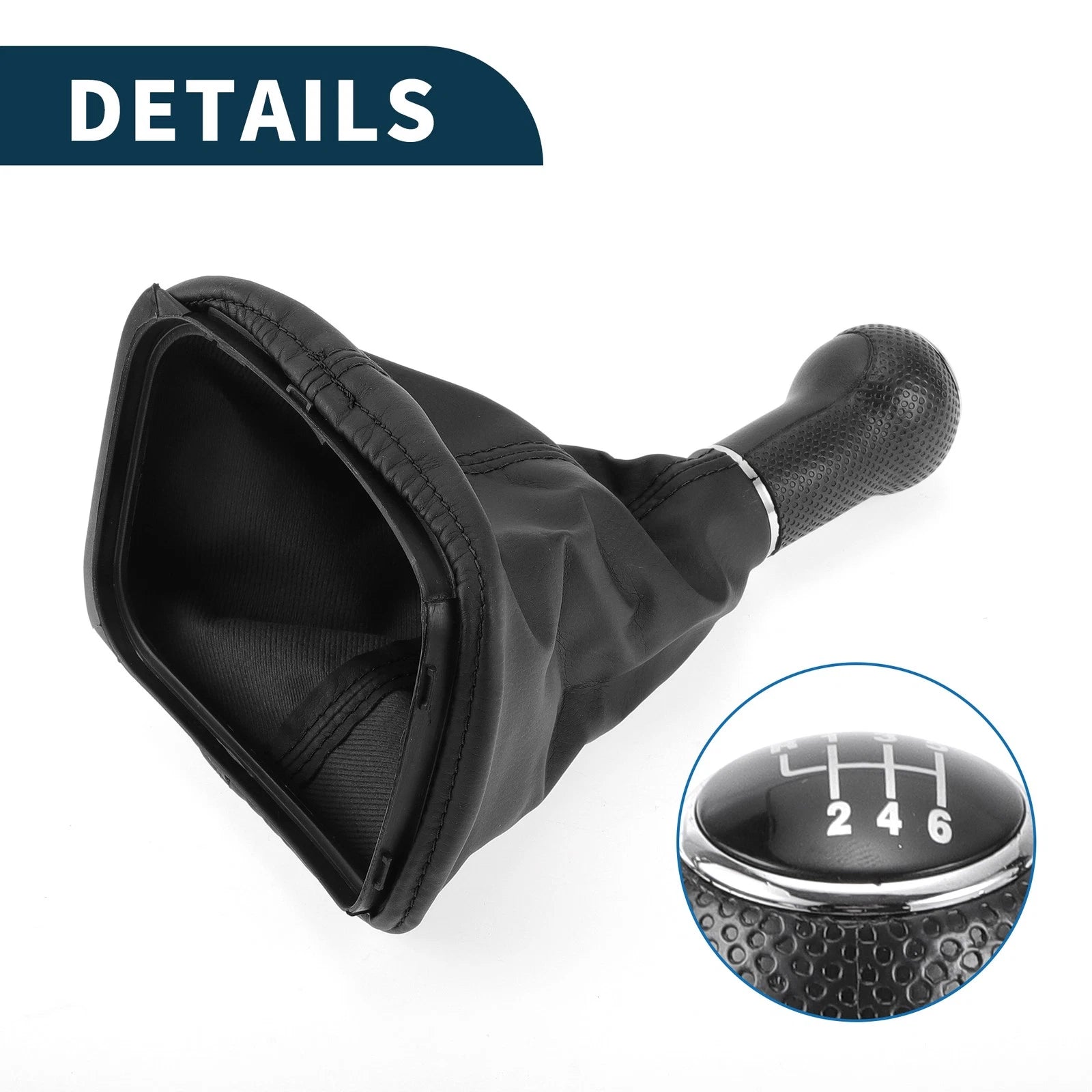 6 Speed Gear Shift Knob W/ Cover No. 1J0711113C for Volkswagen Golf (1997–2006)
