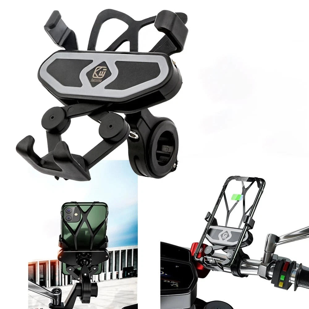 Motorcycle Mirror Mount Handlebar Holder with USB Charger for Motorcycle