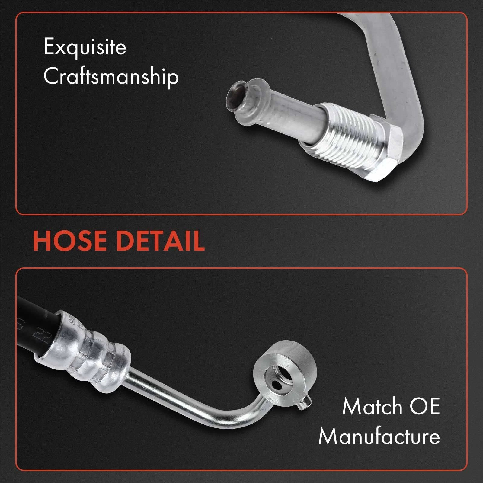 2X Power Steering Pressure & Return Line Hose for Kia Sorento (2011-2020)