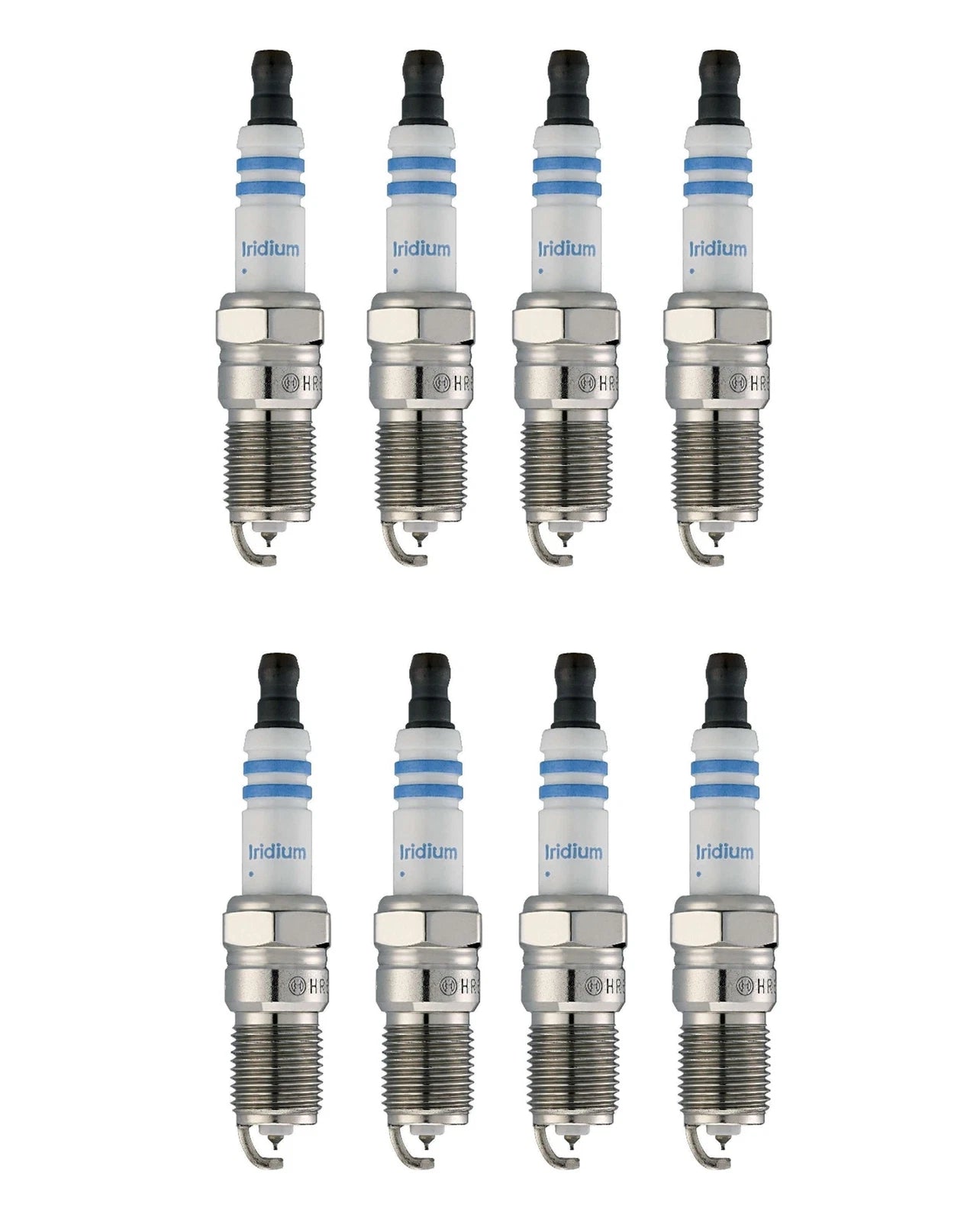Set of 8 Bosch Double Iridium Spark Plugs for Chevy GMC 8.1L V8 (2001–2006)