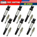 6X Ignition Coil & Spark Plugs for BMW 325i 330i 530i (2001–2006) UF522