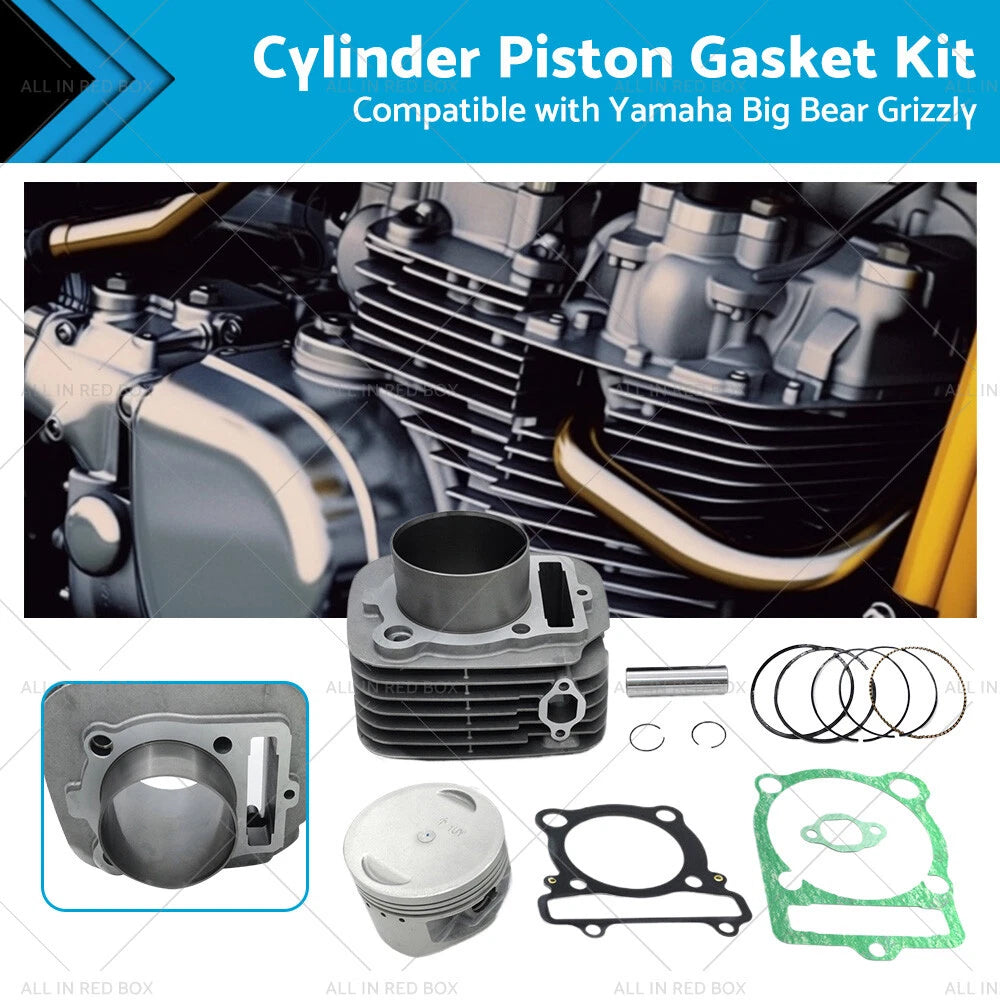 Top End Kit Cylinder Piston Gasket for Yamaha Grizzly 350 (2007–2014)