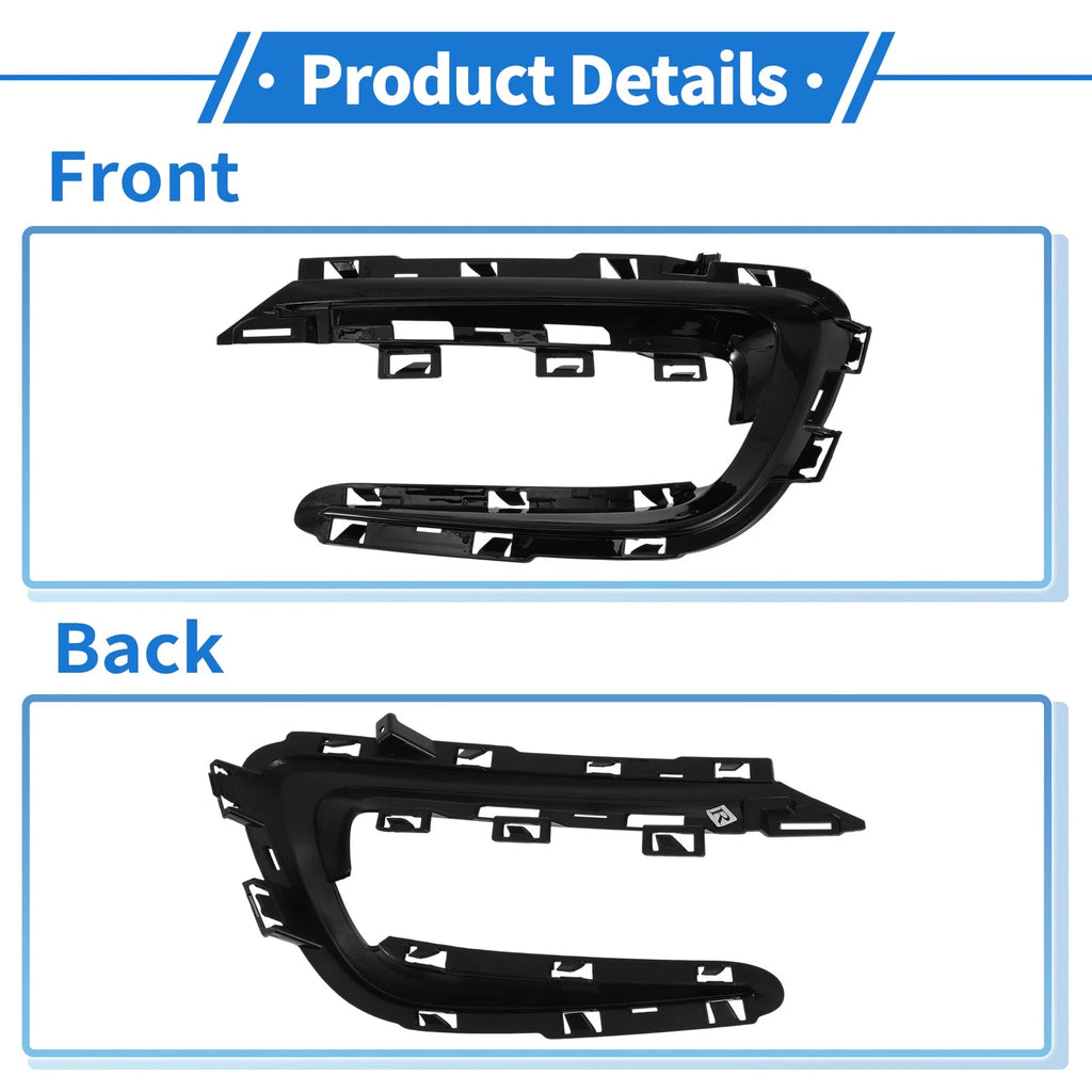1 Pc Fog Light Grill for Buick Lacrosse (2019) No. 84158998 Black