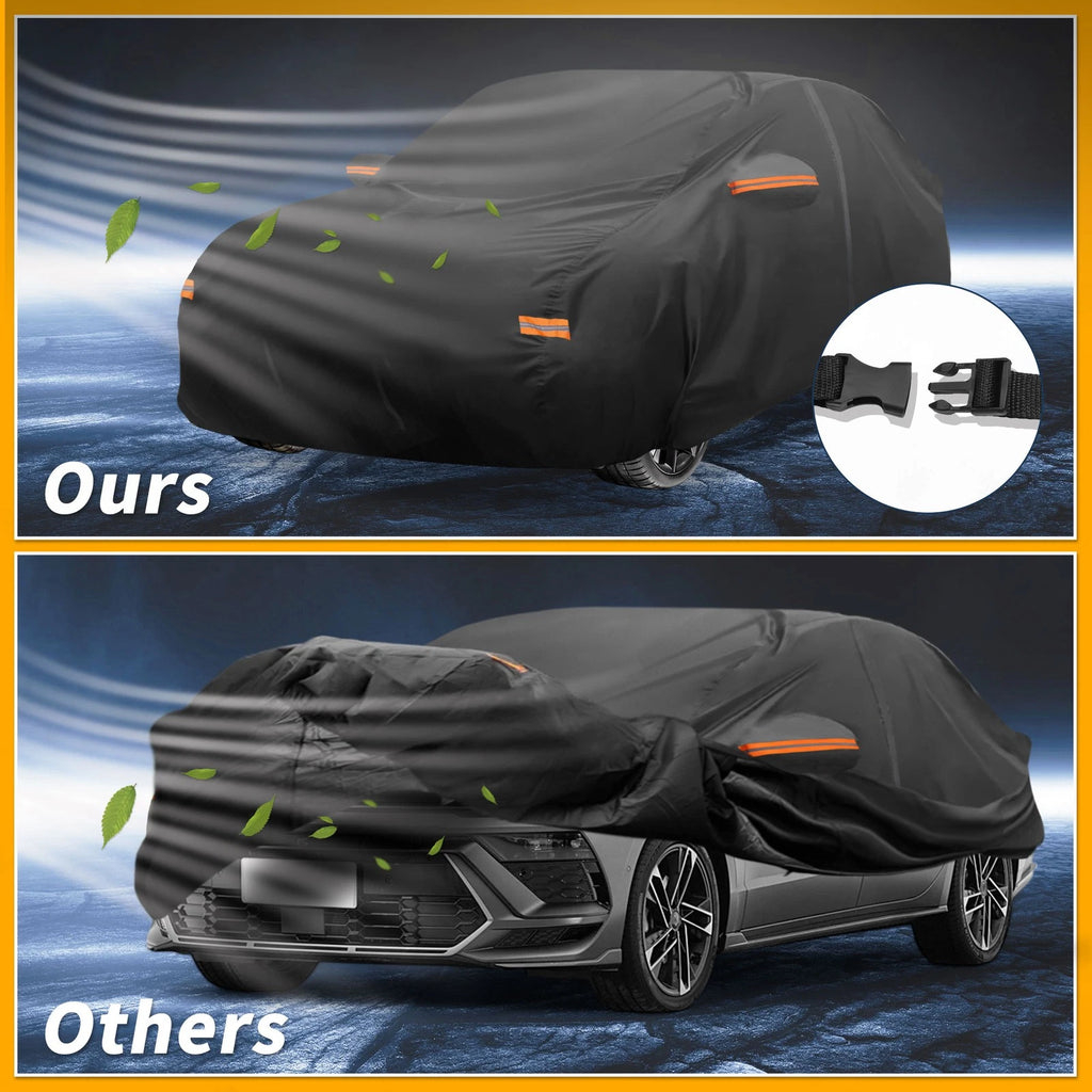 Waterproof Car Cover for Hyundai Sonata (190T-PU, Black)