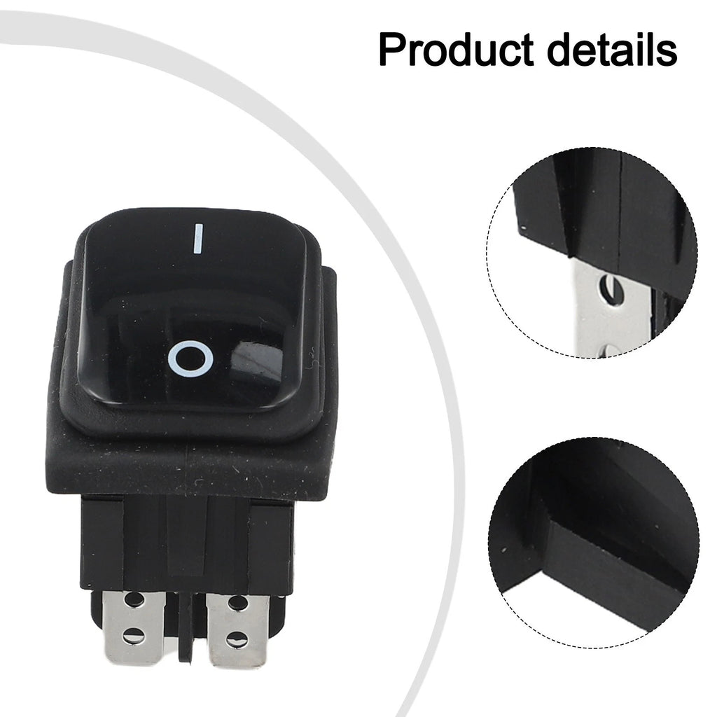 20A DPST Waterproof Rocker Switch IP67 for Various Uses