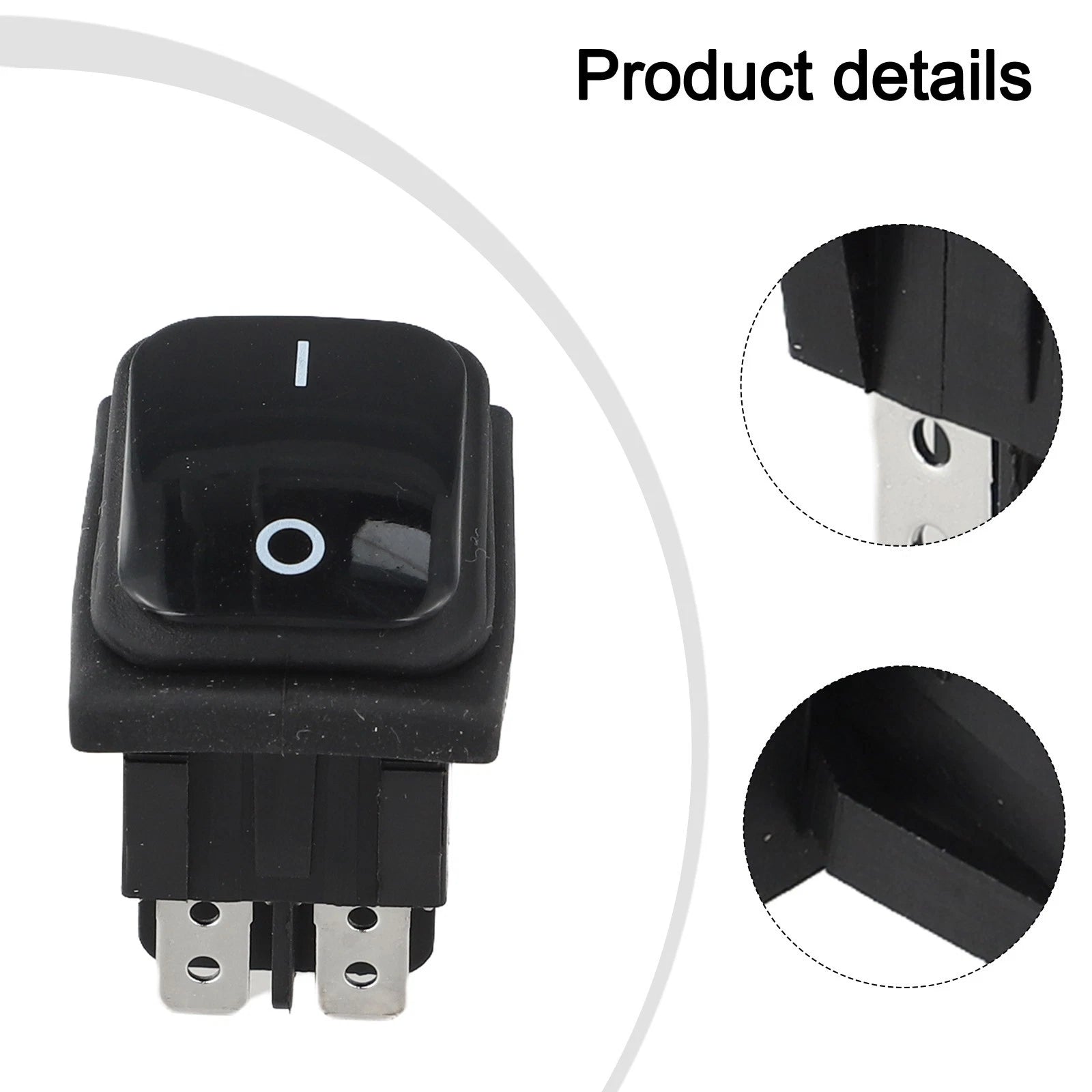 20A DPST Waterproof Rocker Switch IP67 for Various Uses