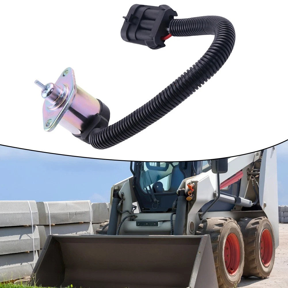 Fuel Shut Off Solenoid 6689034 for Bobcat S220 S850 T320 (–)