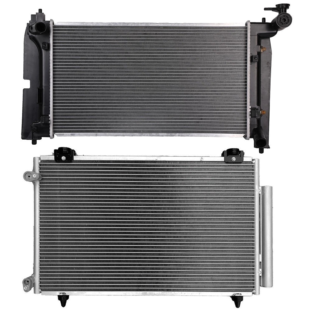 Aluminum Radiator & A/C Condenser Set for Toyota Corolla Matrix (2005–2008)