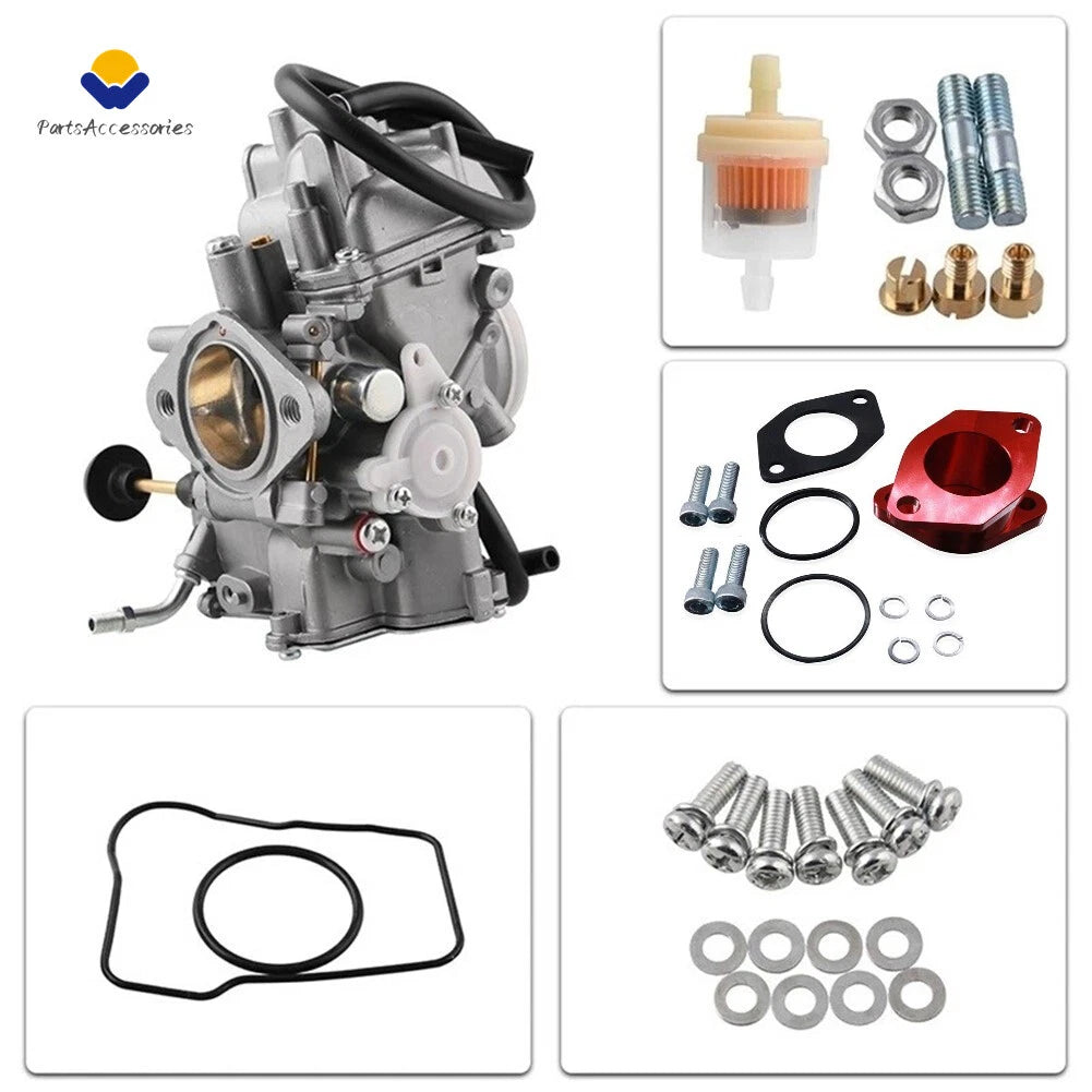 Carburetor + Air Box Cleaner Joint for Yamaha Warrior 350 YFM350X (1987–2004)