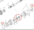 Lower Unit Seal Kit for Tohatsu BFT225D BFT250D (225HP 250HP) HZZ3-91252-003