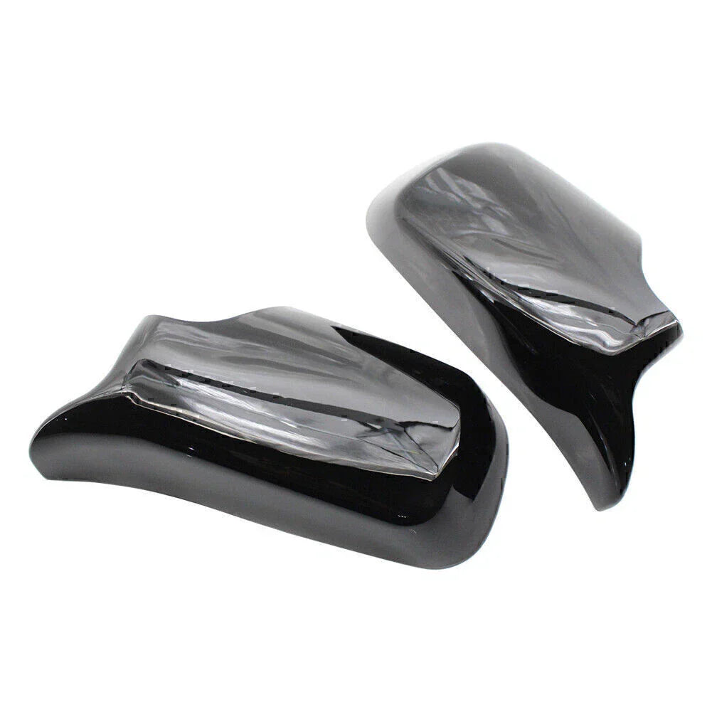 Glossy Black ABS Front & Rear View Mirror Covers for BMW E46 (1998-2005)