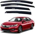 Mugen Style Window Visor Sun Rain Guards for Honda Accord 2013–2017