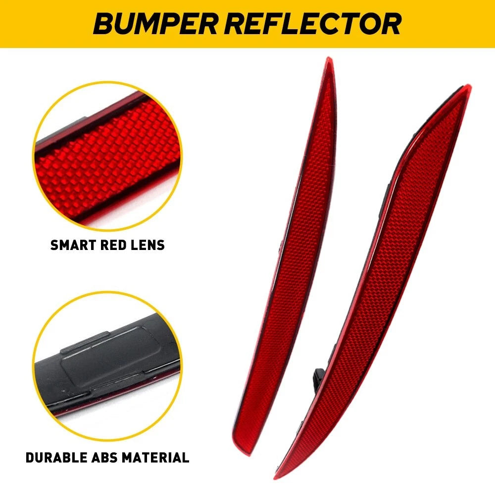 Tail Bumper Rear Light Reflector Case Pair for Tesla Model Y (2020–2022)