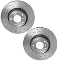 2X Brembo Xtra Front Drilled Brake Disc Rotors for BMW F25 F26 X3 X4 (2011–2018)