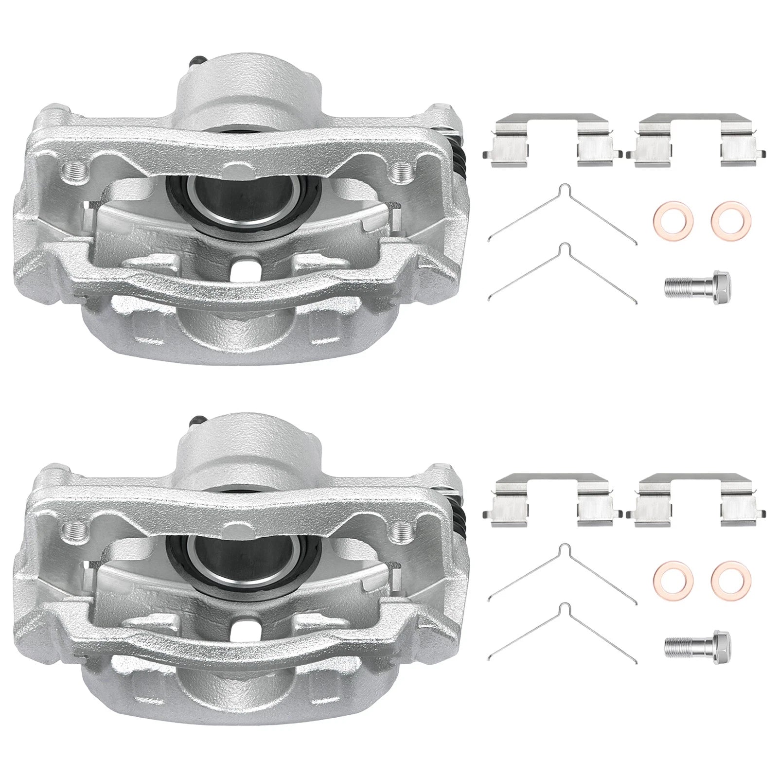 Front Left Right Brake Calipers with Bracket for 2012–2015 Honda Civic 1.8L