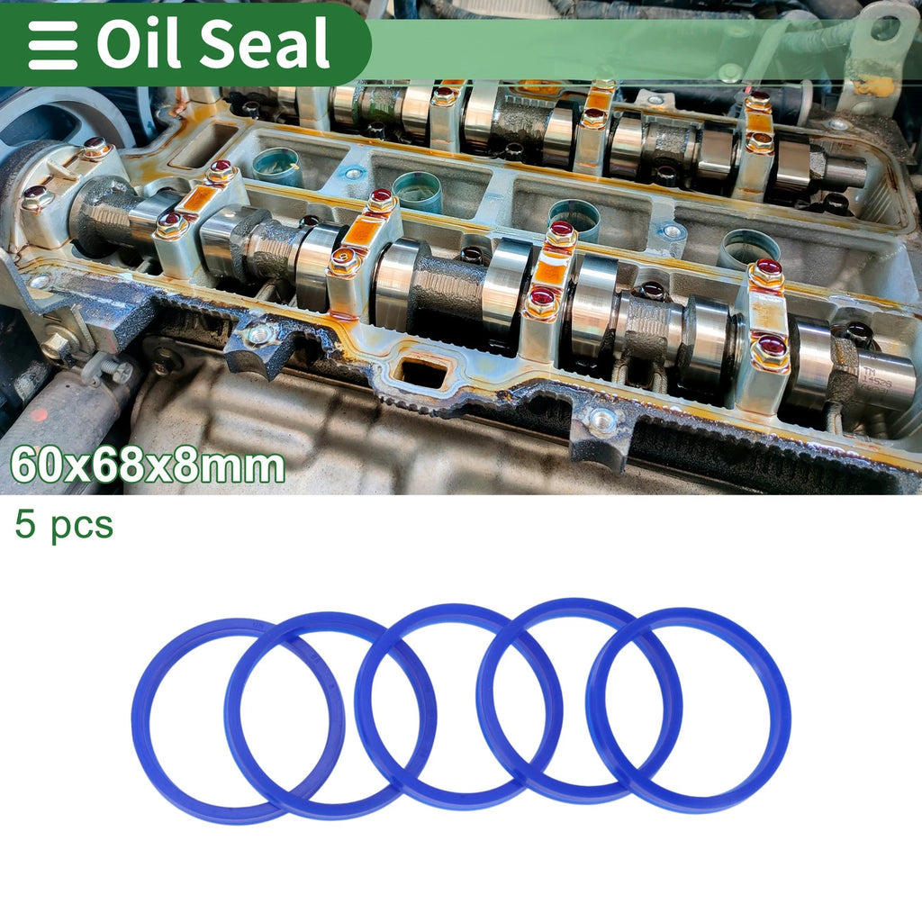 Set of 5 Oil Seal Rotary Shaft Seal 60x68x8mm for Various Models
