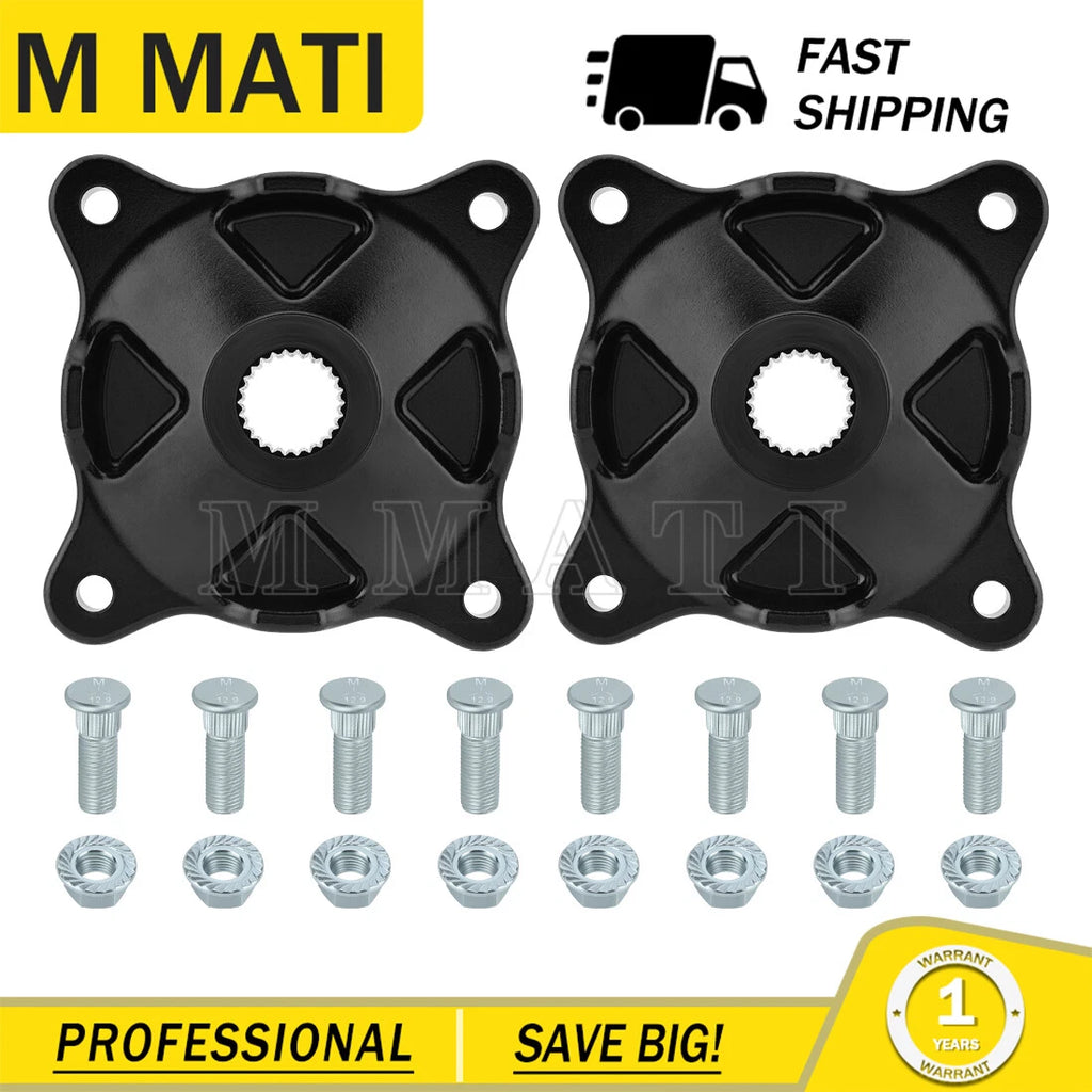 2 Rear Wheel Hubs & Bolts for Polaris Xplorer 500 4X4 (1997) 5131649
