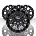 4pc 18' 6 Double Spoke Wheel Skins for 2014-18 GMC Sierra 1500 SLE - Gloss Black