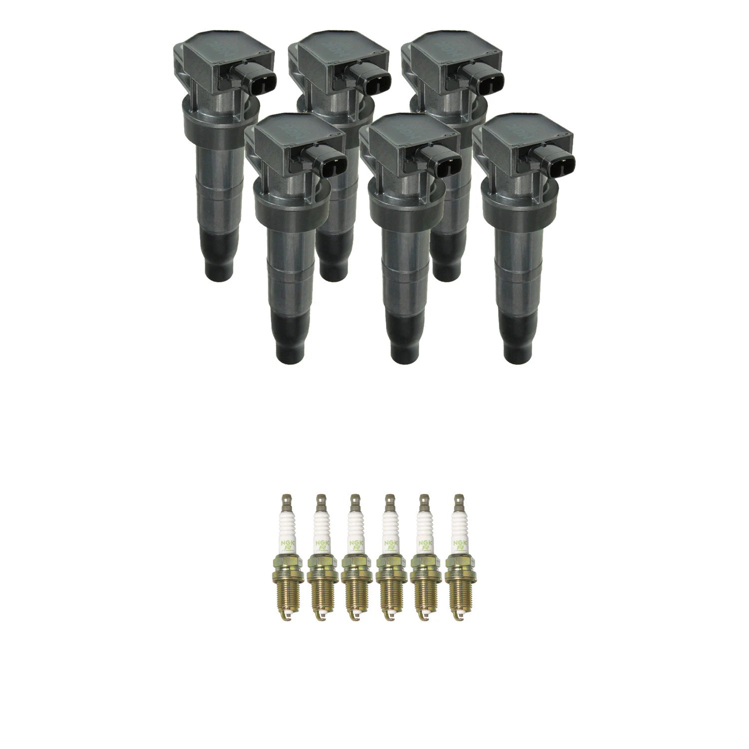 Set of 6 NGK Ignition Coils & Nickel Spark Plugs for Amanti 3.8 V6 (2004–2009)