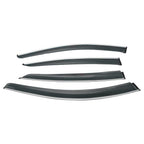 Smoke Window Visors Deflectors Rain Guard for Acura TL (2009–2014) Chrome Trim