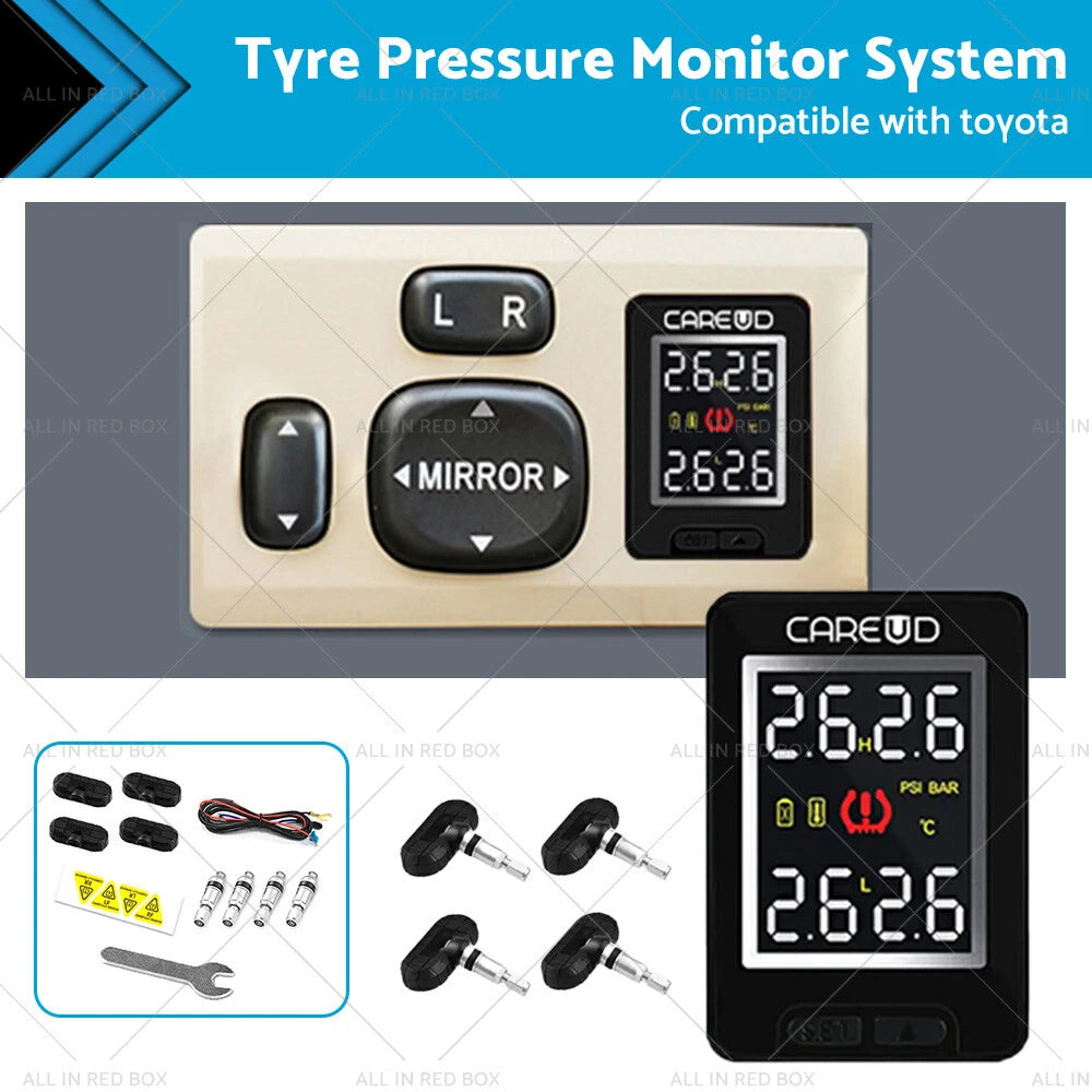 Tyre Pressure Monitoring System with Internal Sensors for Toyota Hilux