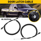 Rear Door Latch Release Cable Pair for Dodge Ram 1500 2500 3500 (1998–2002)