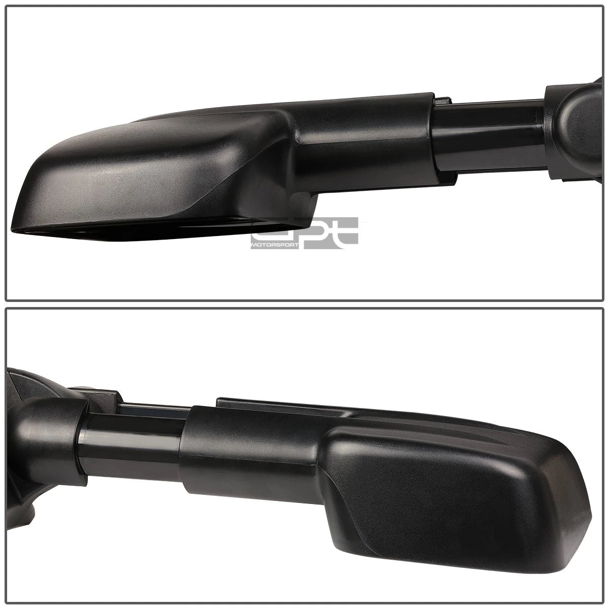 Pair Telescopic Dual Extendable Arm Rear Towing Side Mirrors for Chevy GMC (2007–2023)