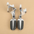 Passenger Foot Pegs w/ Mount Bracket for Harley Sportster 883 1200 (2014–2022)
