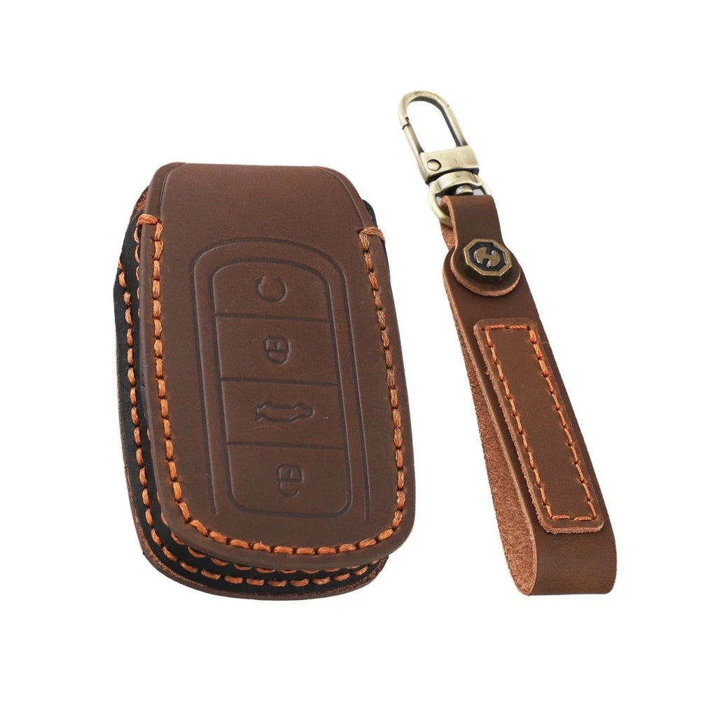 Key Cover / Leather / Unique Handmade Leather Key Cover for Chery Tiggo