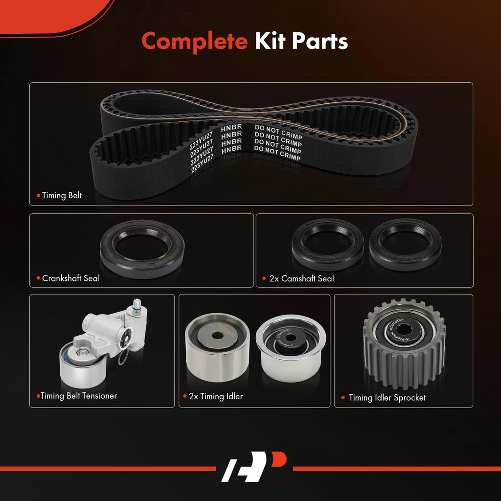 8X Timing Belt Kit for Subaru Outback, Forester, Impreza, Legacy (2000-2012)