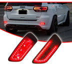 Red LED Rear Fog Lights for Jeep Grand Cherokee, Compass (2011–2020)