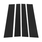 Set of 4 Door Pillar Window Trim for Toyota Sequoia (2008–2014) Black