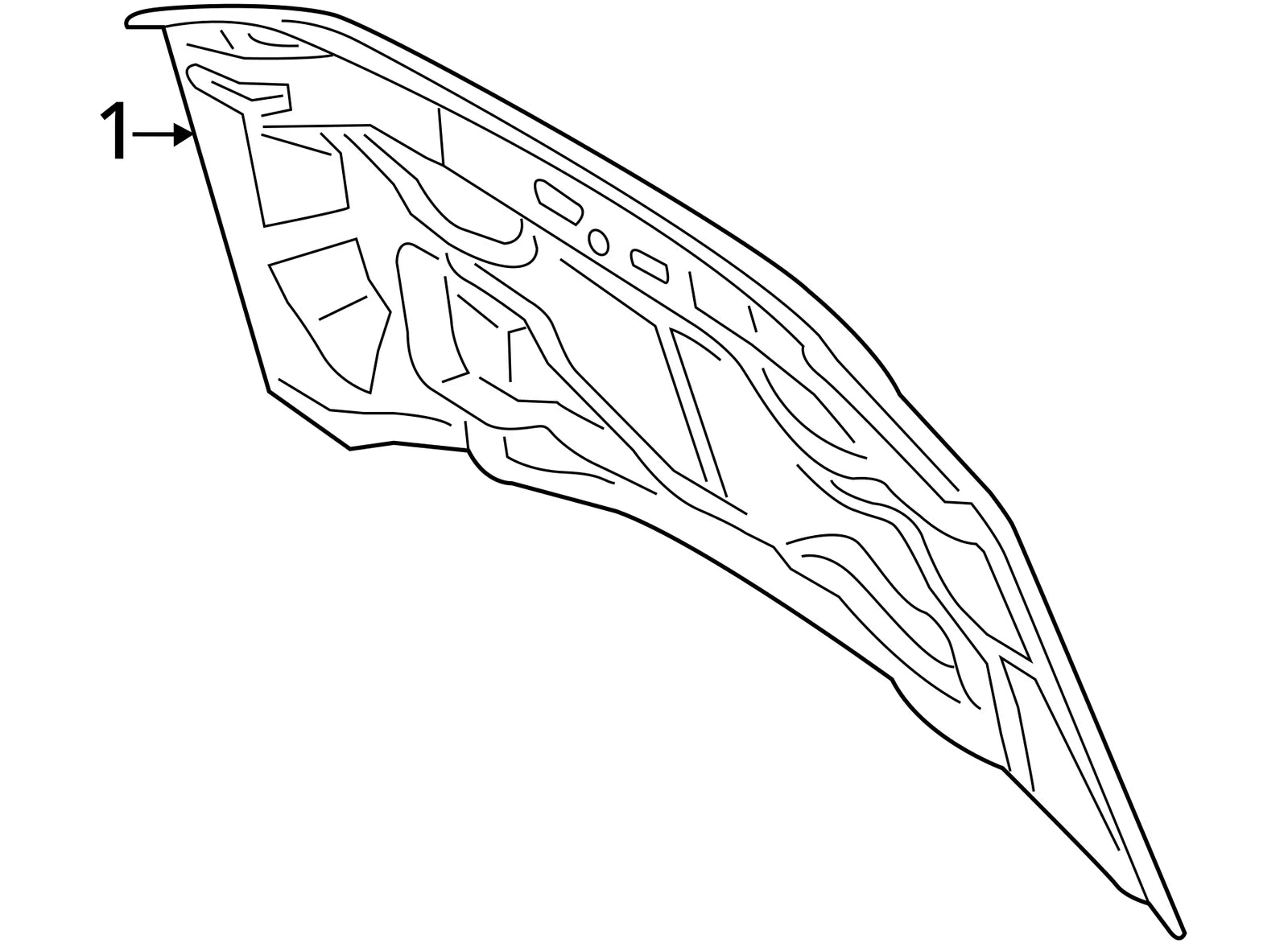 Front Hood Panel for Ford F-250 Super Duty (2023–2026) PC3Z16612A
