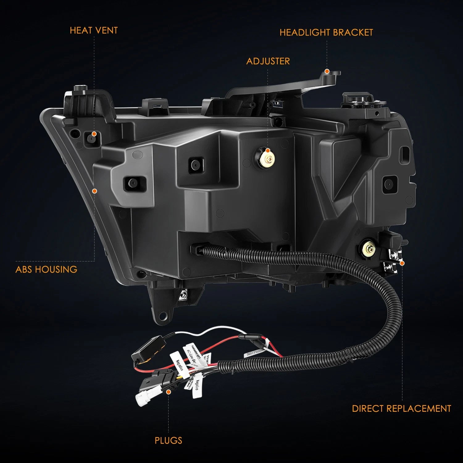 Front Bumper License Plate Mounting Bracket for Chevy Cruze (2019)