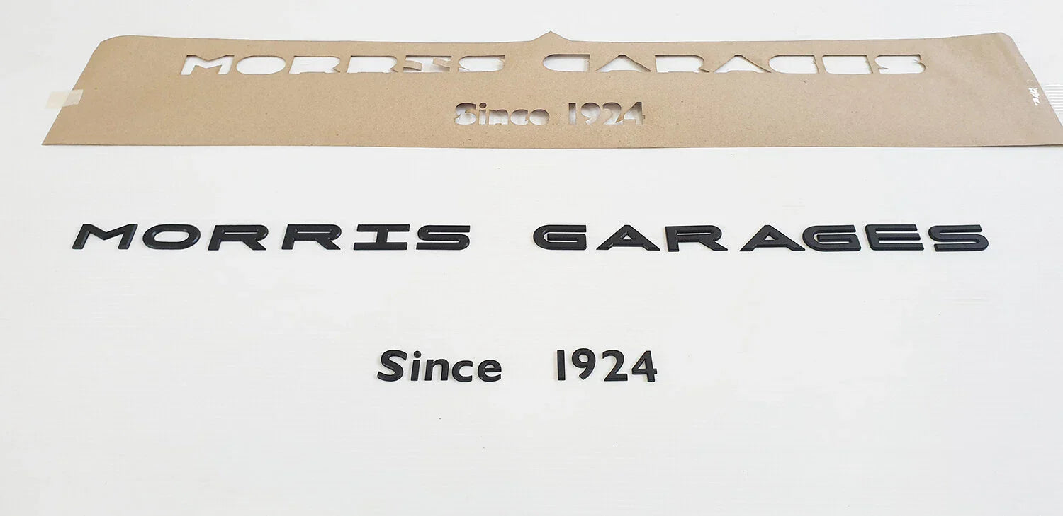 3D Acrylic Logo Emblem Badge for MG Matte Black (Since 1924)
